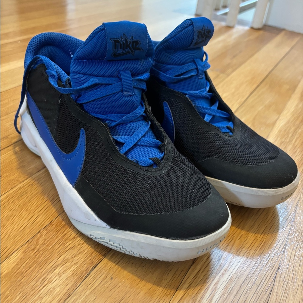 Nike Black and Royal Blue Athletic Shoes